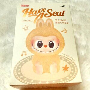 NWT) Labubu 💛 Keychain Have a Seat New in Box Pop Mart pendant Blind Box - Sisi